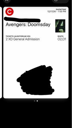 Avengers Doomsday Tickets