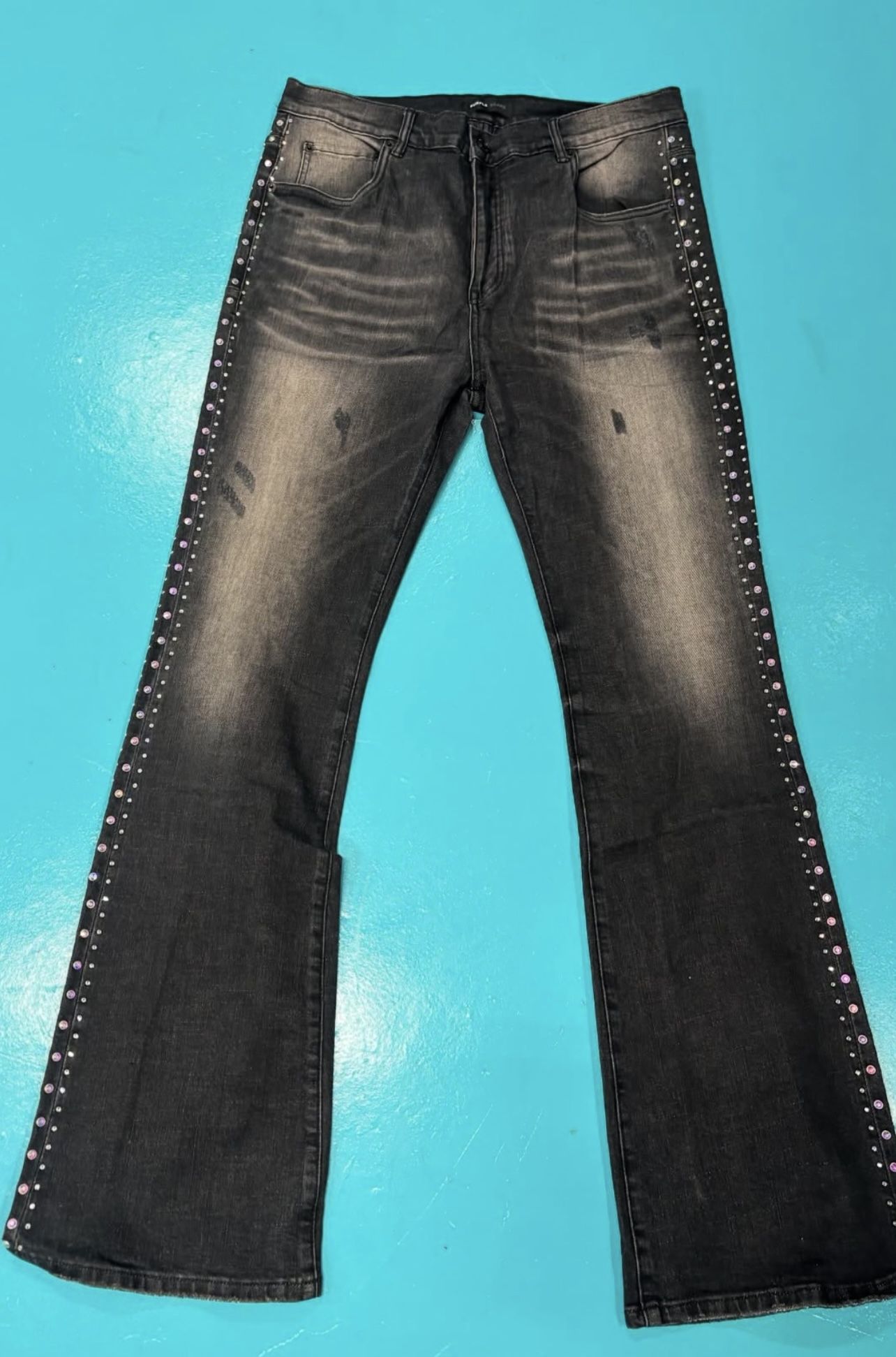 Purple Brand Diamond Stacked Jeans
