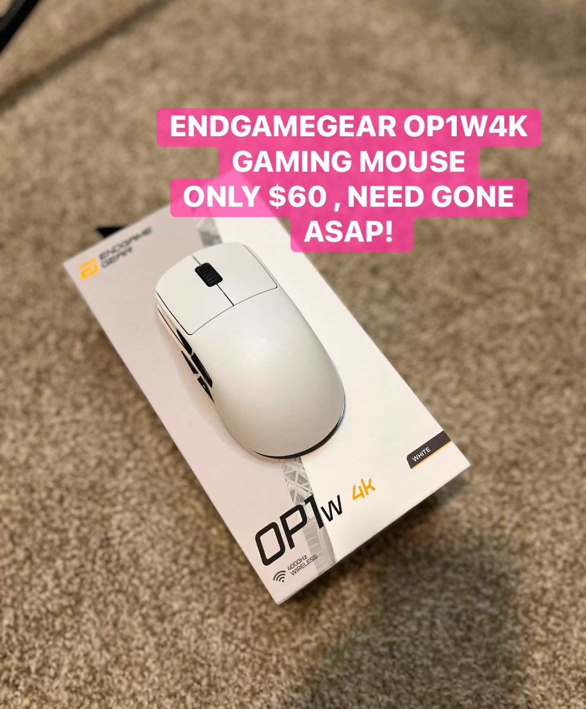 ENDGAMGEAR OP1W4K Gaming Mouse NEED GONE ASAP