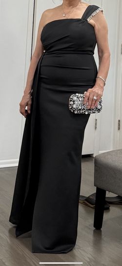 Black Dress With Slit Size Large