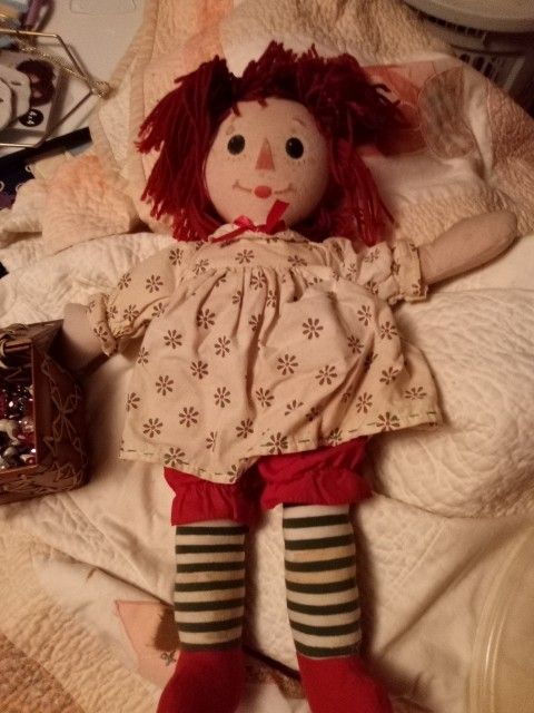 Vintage Raggedy Ann Doll From The 1980s