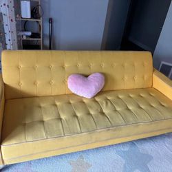 Yellow Futon Couch