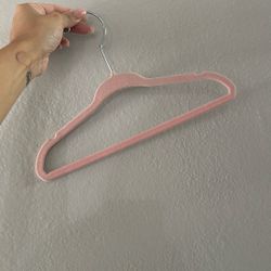 Little Girls Velvet Pink Hangers 