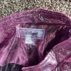 Sparkly Pink Moto Jacket for girls Sz Small