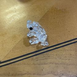 Swarovski Crystal Figurines. Dove. Pelican. Puppy. Frog. Oyster With Pearl.