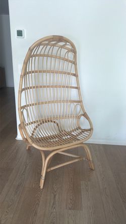 Rattan High-Back Accent Chair