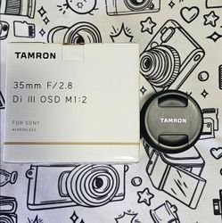 Sony E-Mount Lens - Tamron 35mm f/2.8