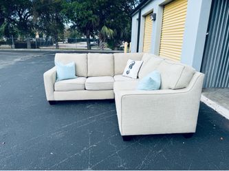 Stunning  High End Kevin Charles Modern Coastal Sectional Sofa