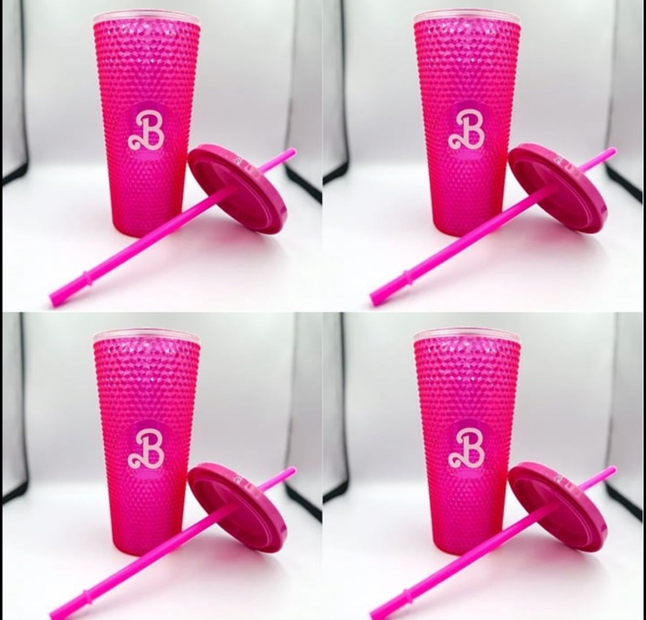 4x Barbie Movie Cinemark 20oz Tumbler Bundle