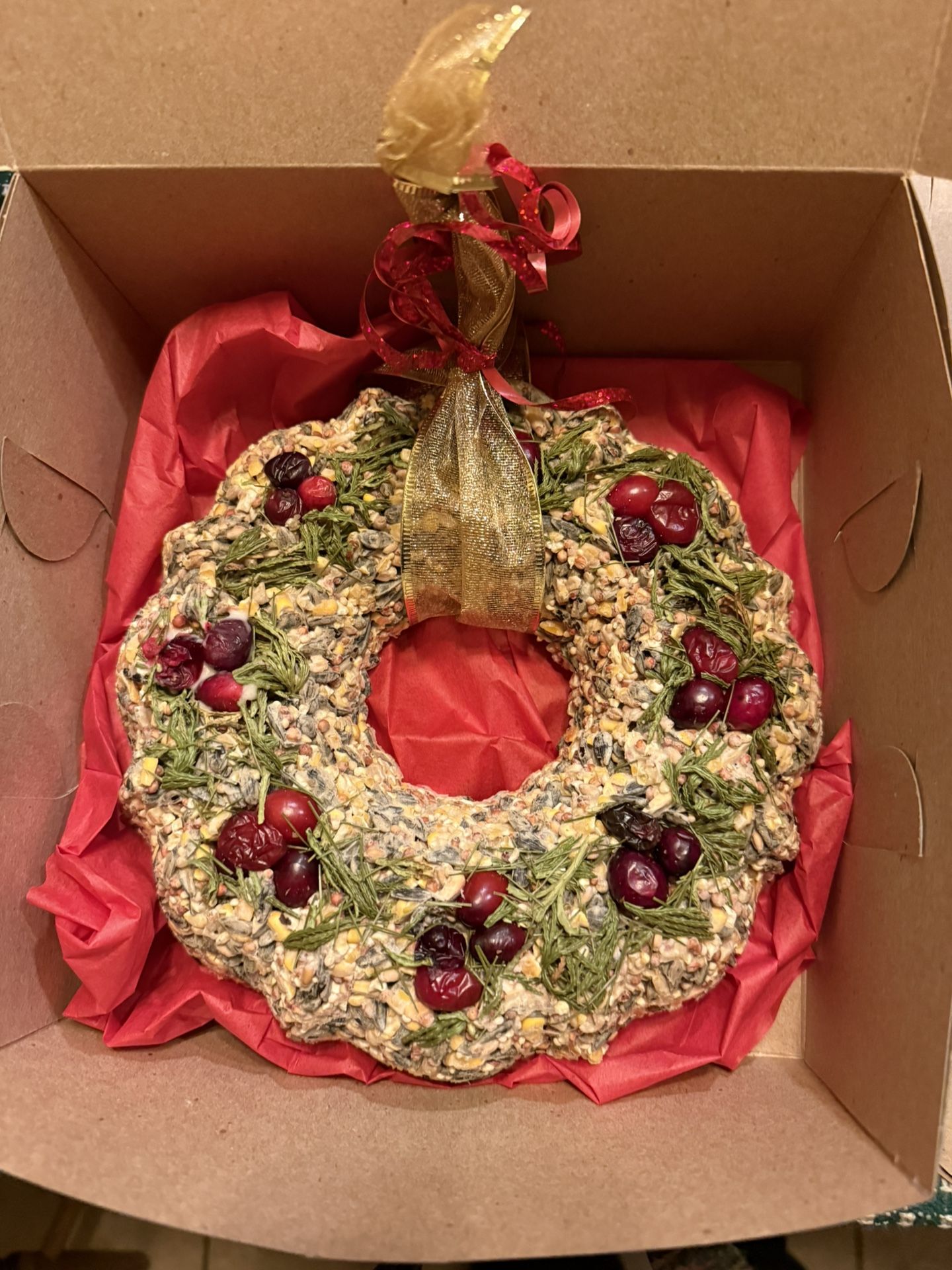 Fresh, Unique Birdseed Wreaths Available!