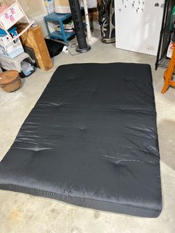 Full size black futon mattress