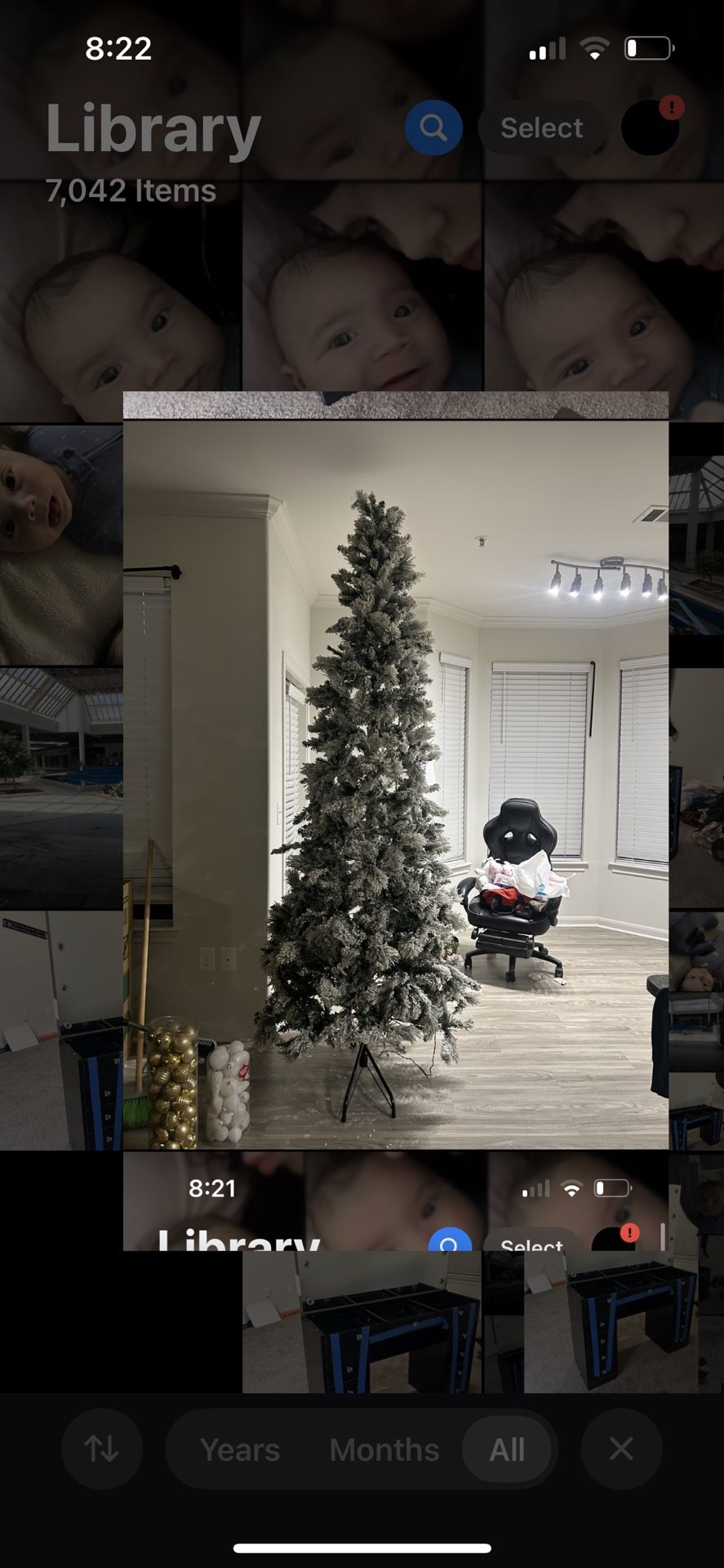 Fake Snow Christmas Tree