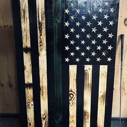 American Flag - Wooden 5ft x 3ft!!