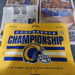 Los Angeles Rams Newspaper With Rally Towel 