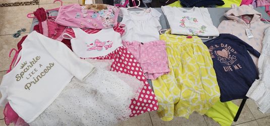5T Girls Cloths. Dress. Shirts. Short. New  Jacket. Long sleeve. Princess dress. All for $25