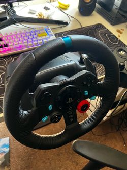 Logitech G29 steering wheel, pedals, and shifter