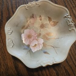 Vintage Porcelain Hummelwerk Victorian Garden 'Dogwood' Candy Dish