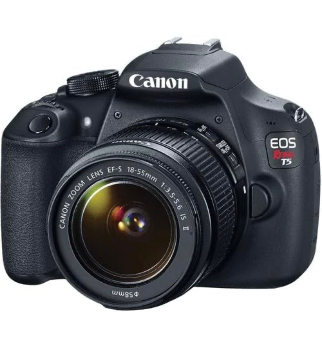 Canon EOS Rebel T5 Digital SLR Camera with EF-S 18-55mm is II + EF 75-300mm f/4-5.6 III Bundle