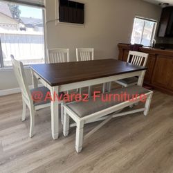 Dining Table Set With Bench