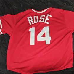 Pete Rose Authentic Baseball Jersey  Cincinnati Reds Mitchell &Ness