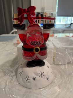 Brand new bath and body works candle holder Santa