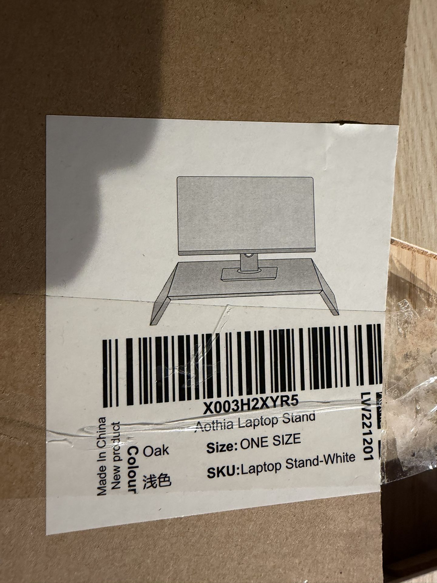 Aothia Laptop Stand, Wooden Computer Riser, Ergonomic Laptop Riser,