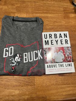 Ohio State Buckeyes Shirt & Urban Meyer “Above the Line” Book