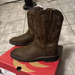 WOLVERINE Men's Rancher 10" Square Toe Soft Toe Work Boot size 9.5