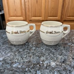 Vintage Lot Of 2 Tom and Jerry Punch Bowl Cups.  Made In Japan.  Preowned
