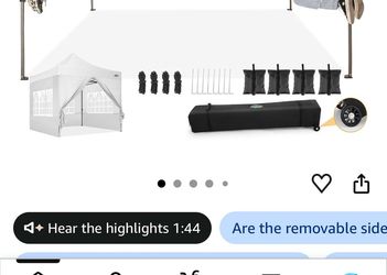 10x10 Pop Up Canopy Tent with walls included -  Cobizi Sealed Box