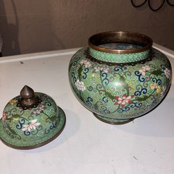 Antique Chinese Cloisonné Jar