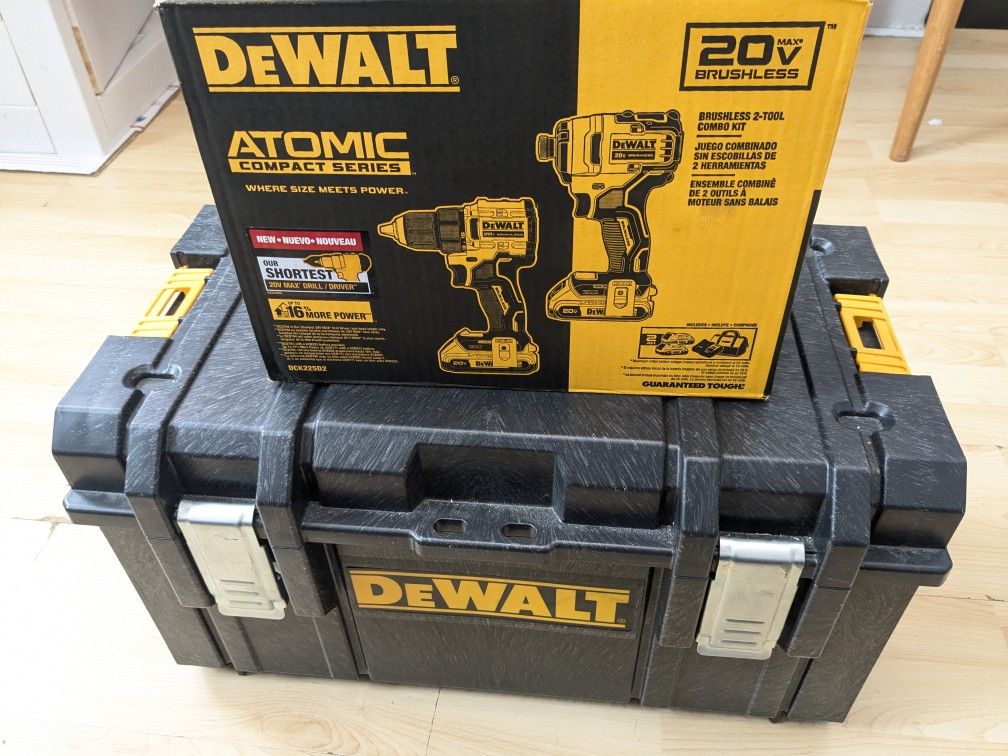 20V Max DeWalt ATOMIC Brushless Combo + Tool Box 