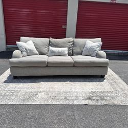 ✨ FREE DELIVERY – Modern Light Gray Sofa – Plush & Stylish!
