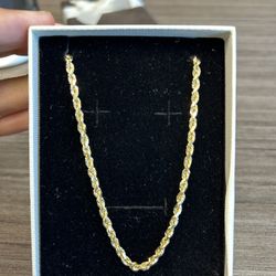 18K Gold Rope Chain - 20” Long 2.5mm Thick