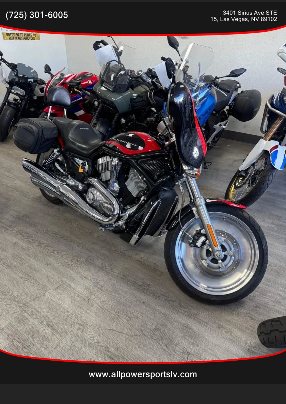 2004 Harley Davidson V Rod Black Frame