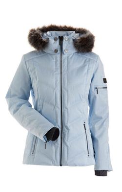 Nils blue ski jacket w fur collar 