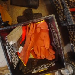Milk Crate Full Of Gloves