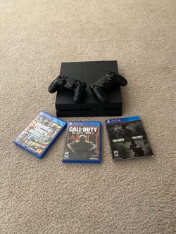 Ps4 with Games and Controllers