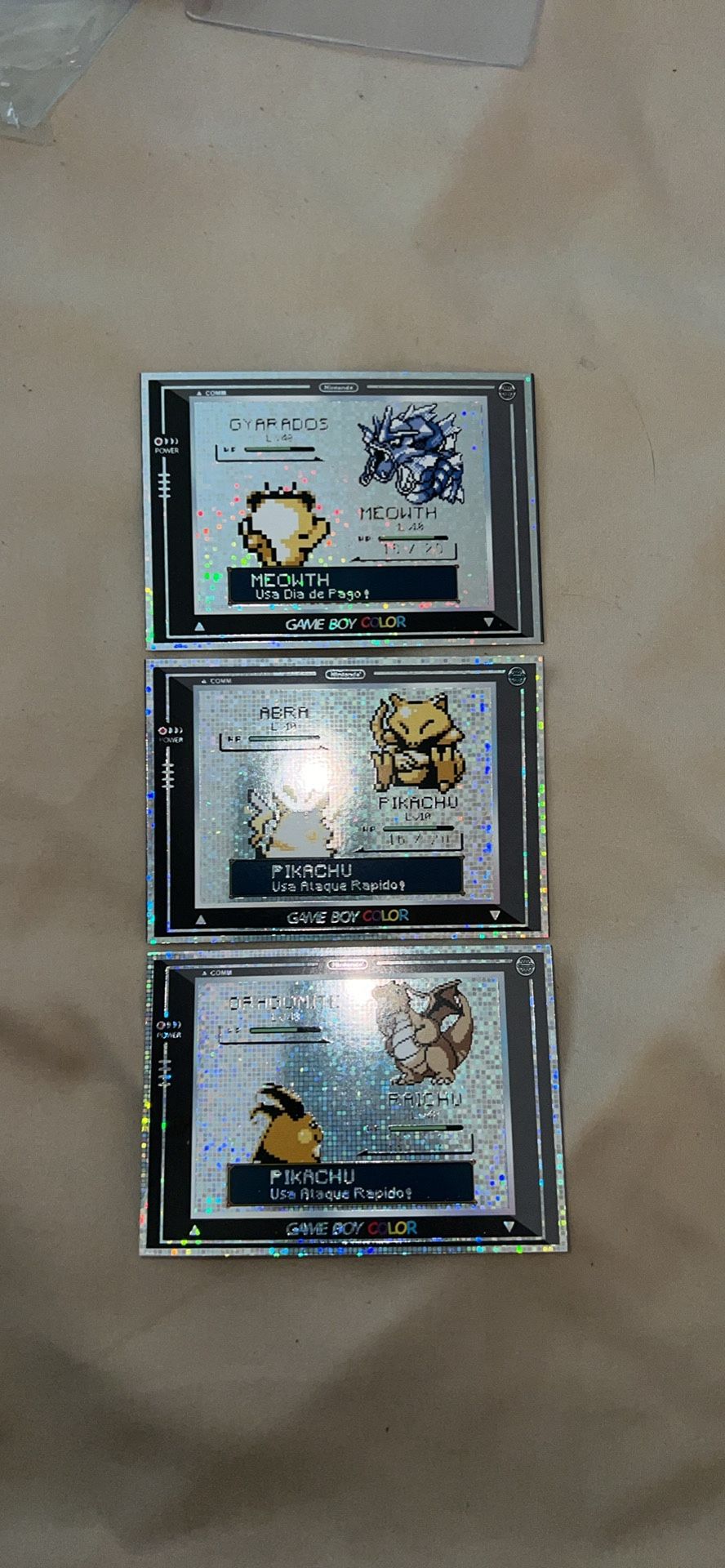 Game boy Color - Pokemon Cards