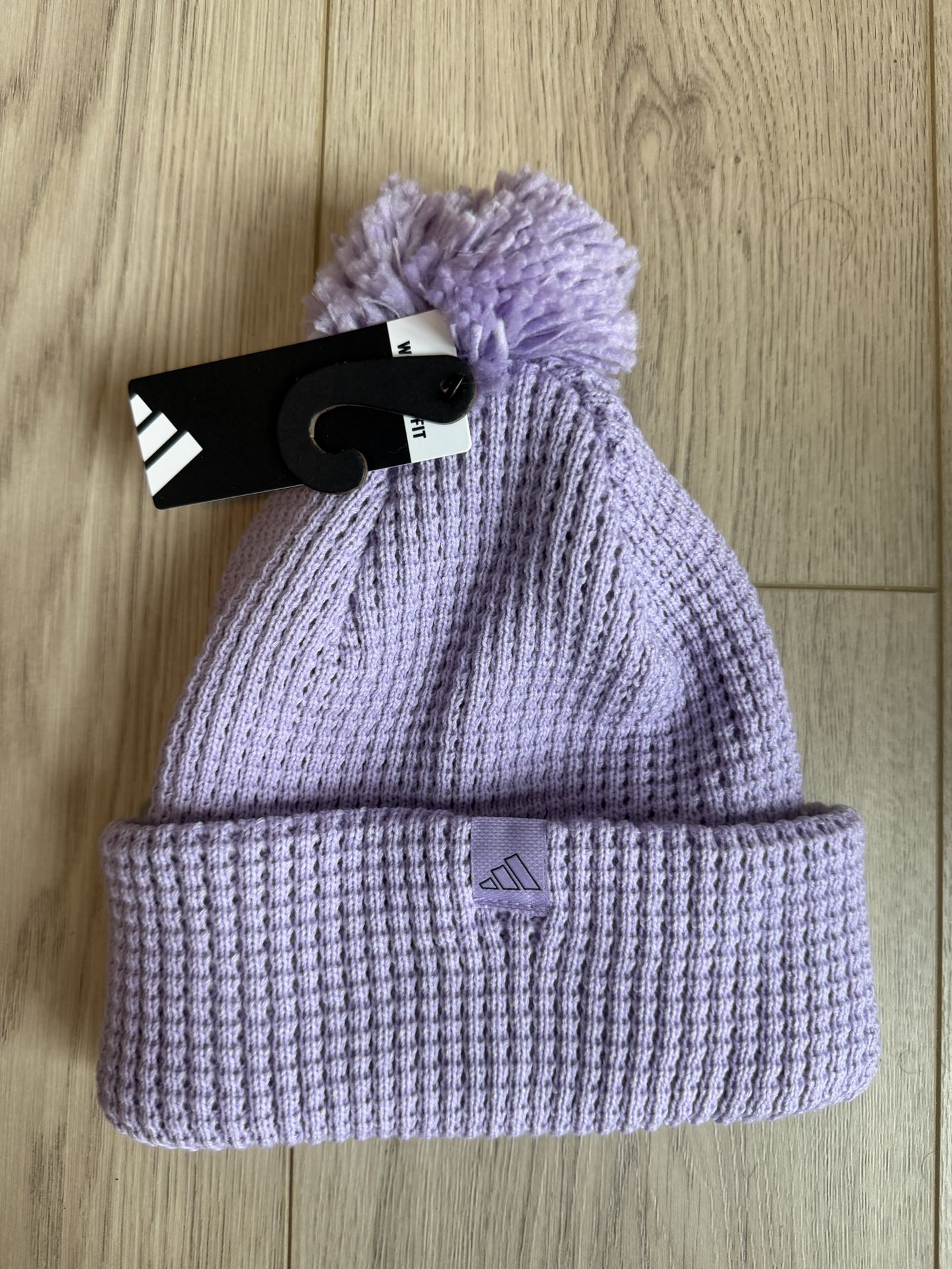 NWT adidas Women's Beanie Knit Winter Ballie Hat Powder Plum Purple