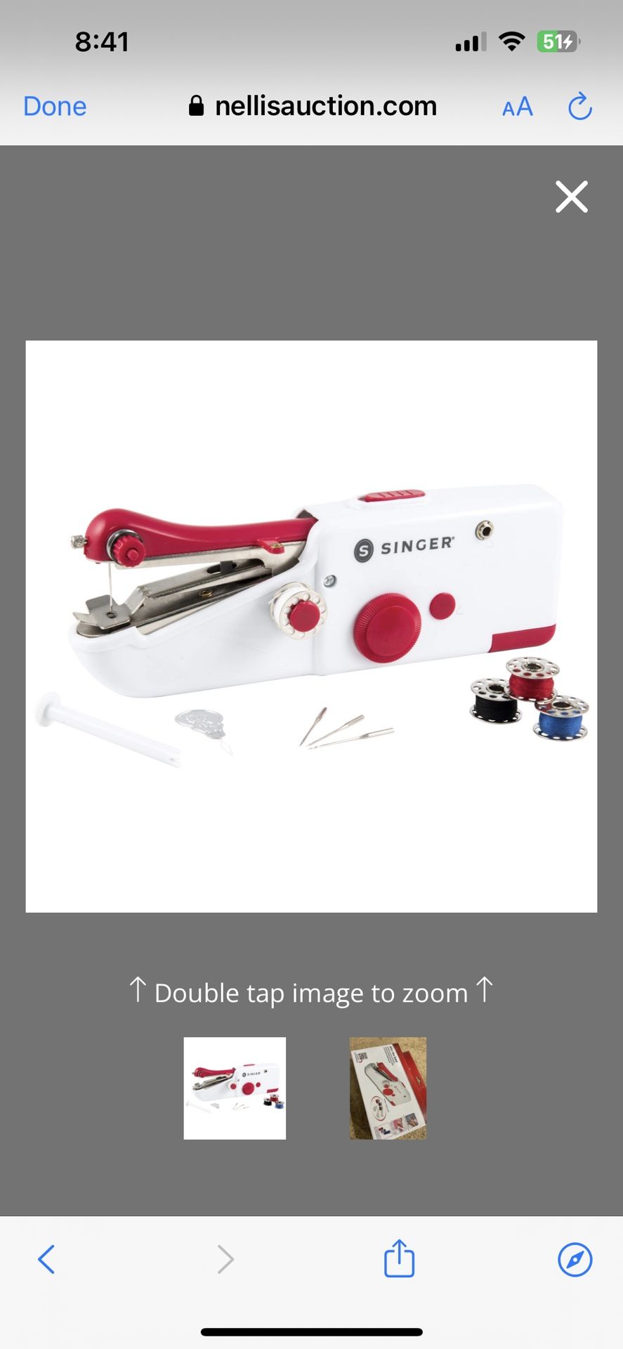 SINGER Stitch Sew Quick Portable Mending Machine - Single Thread Machine For Quick Repairs