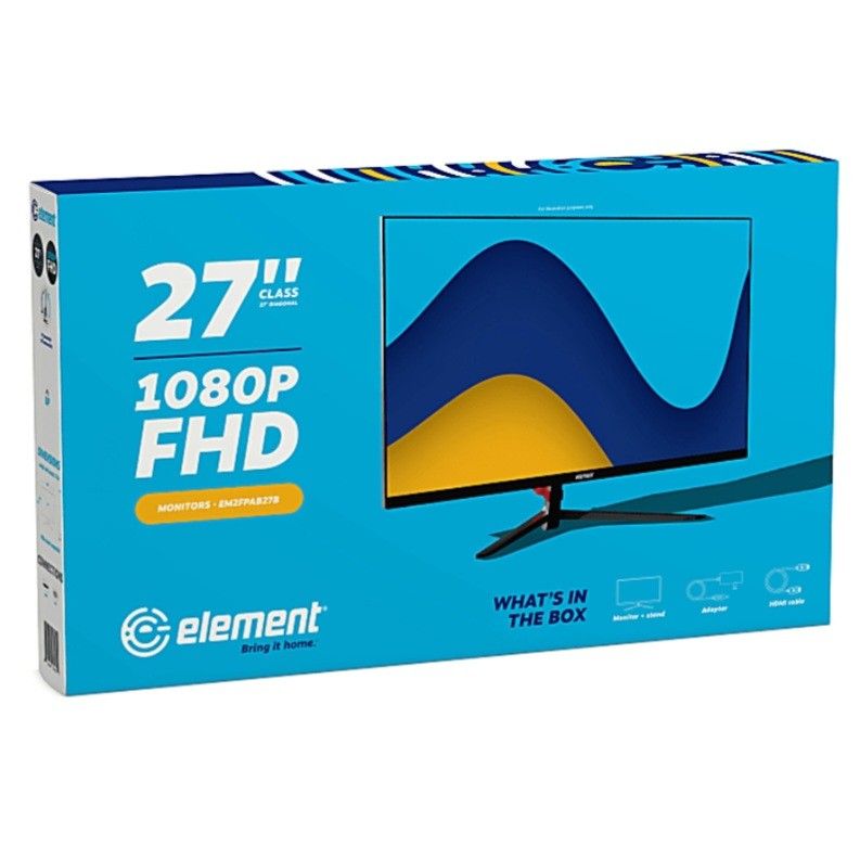 Element EM2FPAB27B 27" 1080P Frameless IPS PC Monitor