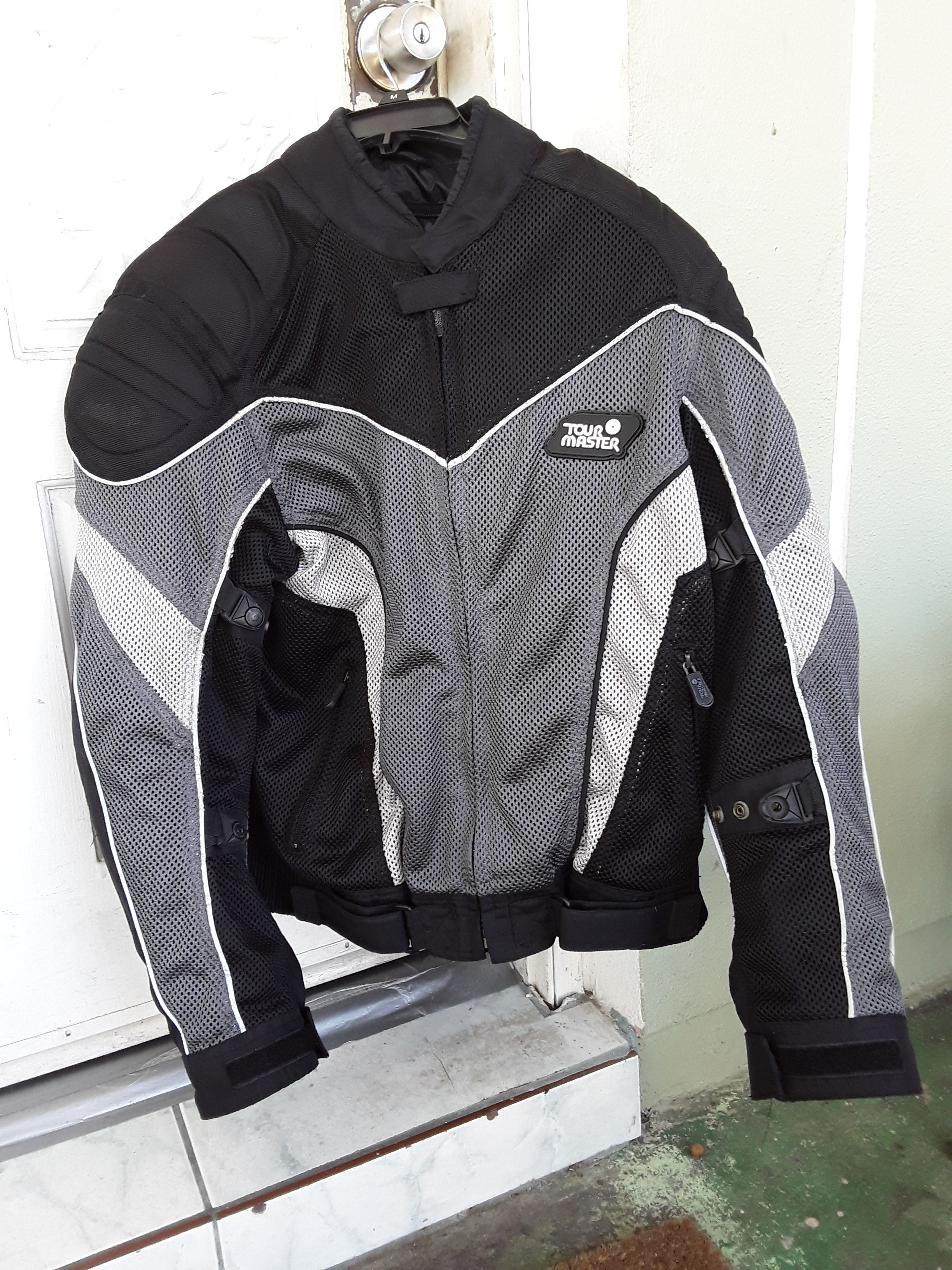 Tourmaster riding jacket zip on rain and cold inserts