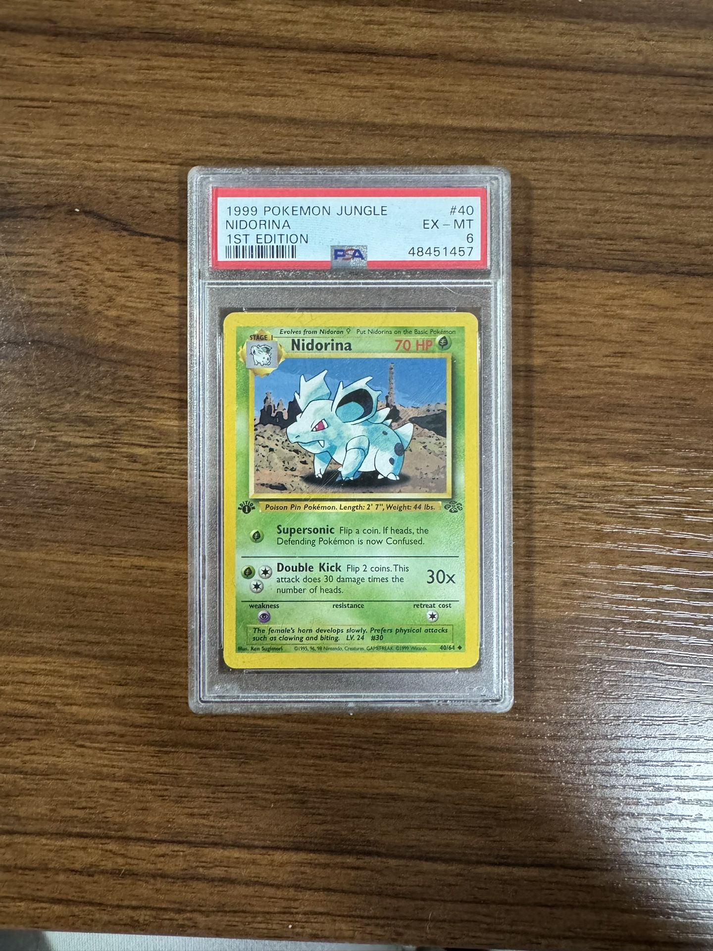 PSA 6 Nidorina Jungle 1st Edition