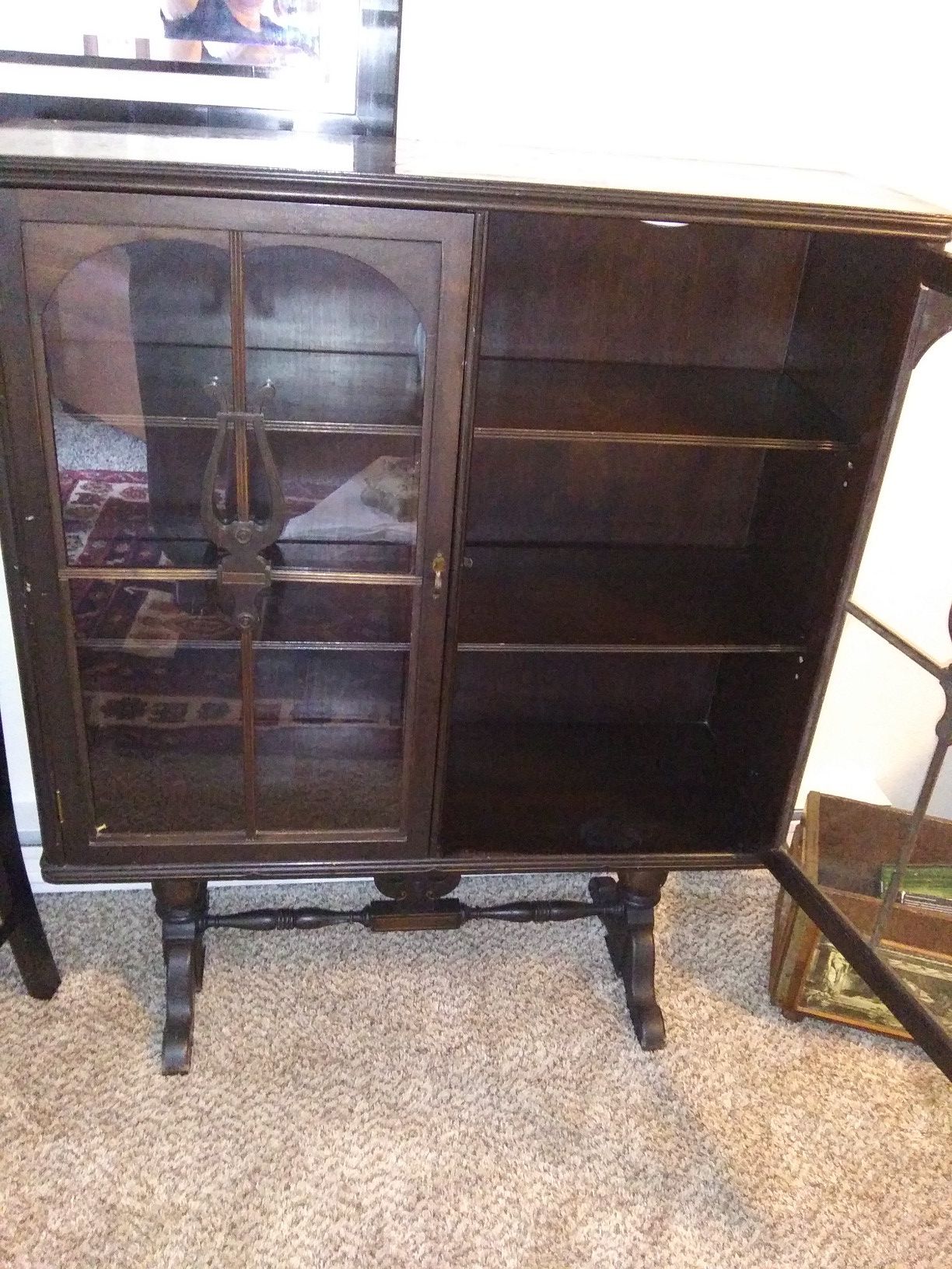 Antique China/ book case with glass doors