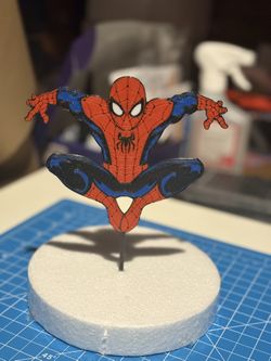 3D Spiderman Topper for Cake or Party Decoration 