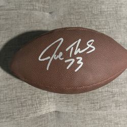 Joe Thomas Signed Football 