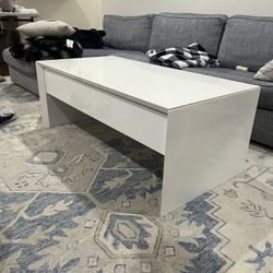 Lift Top Coffee Table White