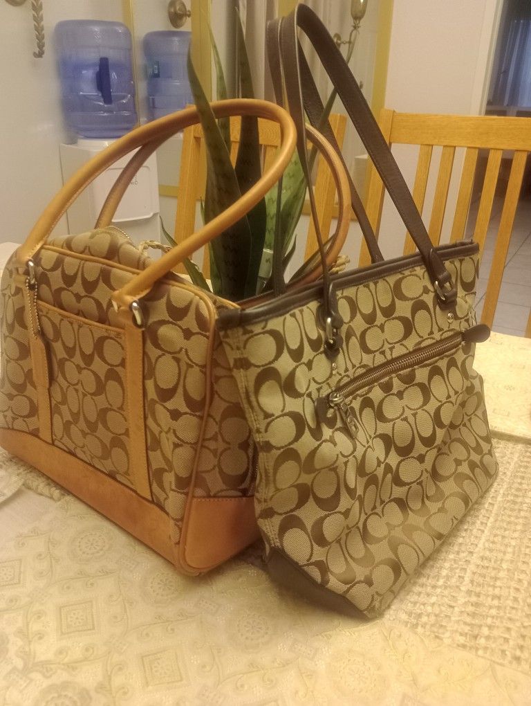 2 Official Coach Bags/Purses Great Condition