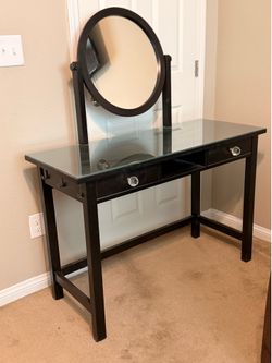 Black Glass Top  Vanity